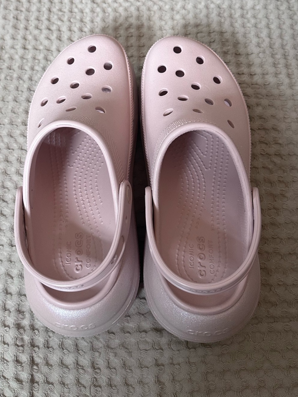 CROCS Crush Clog w/ Platform - Pale Pink - Picture 6 of 8